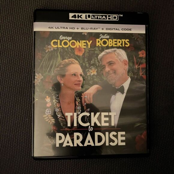 Ticket to Paradise (4k Ultra HD + Blu-ray, 2022) No Digital Code Discs Unused - Picture 1 of 3